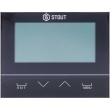 Комнатный регулятор Stout ST-294v2, беспроводной двухпозиционный, черный (STE-0101-029422)