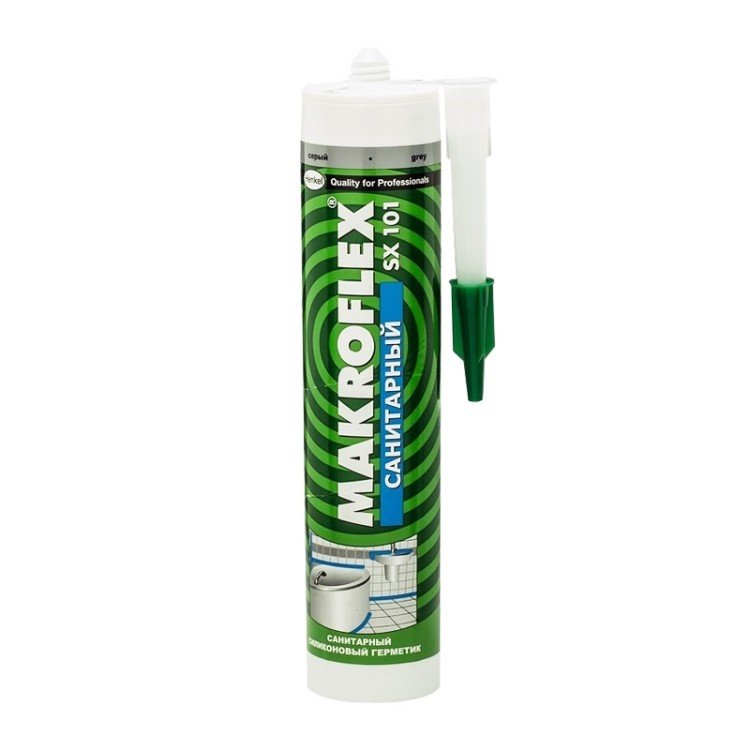 Герметик Makroflex SX101 силиконовый санитарный бесцветный (0,29л) 2005221/2370833