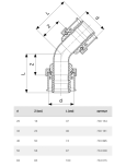 Отвод Viega SmartPress 45 гр. 25, модель 6726