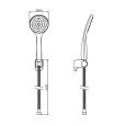 Душевой гарнитур Dorff Comfort D0208000BL