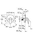 Встраиваемый смеситель Grohe Eurostyle 23725003