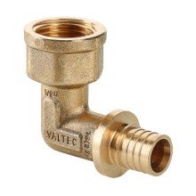Угольник VALTEC надвижной универсальный с переходом на вн.р. 16(2,2) х 1/2