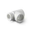 Тройник из полипропилена PRO AQUA PP-R переходной белый (50-20-50), арт.PA14559P