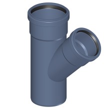 Тройник POLOPLAST POLO-KAL NG PKEA DN90/75 45 гр.
