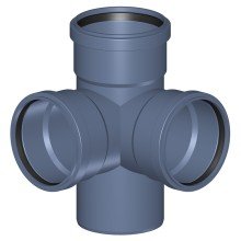 Крестовина POLOPLAST POLO-KAL NG угловая PKEDA DN110/110/110 87,5/90 гр.