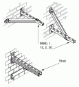 Подпорка для консоли Walraven BIS WM0, 1, 15, 2, 30 - 350 мм