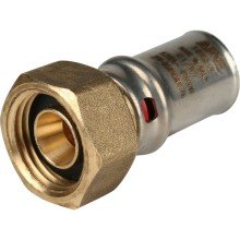 Переходник Stout с накидной гайкой 3/4 x16, латунь, пресс-соединение