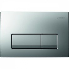 Кнопка смыва Geberit Delta 51 двойной смыв, хром мат. 115.105.46.1