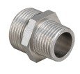 Ниппель VALTEC переходной 3/8 х 1/4 наружная резьба, никелированная латунь