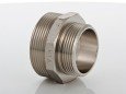 Ниппель VALTEC переходной 3/8 х 1/4 наружная резьба, никелированная латунь