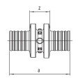 Муфта Rehau соединительная равнопроходная 25 РХ