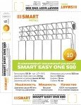 Алюминиевый секционный радиатор отопления SMART Install Easy One 500 / 1 секция