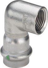 Угольник Viega 90 с внутренней резьбой 22 мм х Rp 1/2 , Sanpress Inox, модель 2314.2