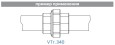Муфта разъемная VALTEC 1/2 внутренняя, никелированная латунь