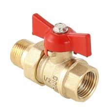 Кран шаровой VALTEC СТАНДАРТ 1/2 ВН с полусгоном 1/2 , бабочка