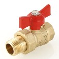 Кран шаровой VALTEC СТАНДАРТ 1/2 ВН с полусгоном 1/2 , бабочка