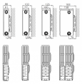 Стальной панельный радиатор отопления с боковым подключением Stelrad Compact 33 05 14