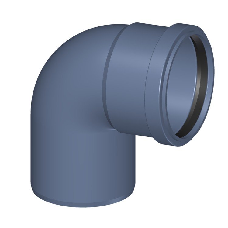 Отвод POLOPLAST POLO-KAL NG PKB DN90 87,5 гр.