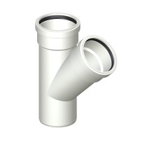 Тройник POLOPLAST POLO-KAL 3S PKSA DN90/90 45 гр.