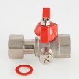 Кран шаровой VALTEC для подключения манометра, 1/2 - 3/8 ВВ