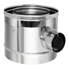 Тройник Вулкан VCR d150/250 90 град. коаксиальный с выходом на D60/100 CCTRH