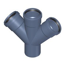 Крестовина POLOPLAST POLO-KAL NG PKDA DN75/75/75 45/180 гр.
