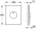 Кнопка смыва Grohe Skate 38672SD0 хром