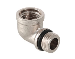 Угольник VALTEC 3/4 внутренняя-наружная резьба, 90 градусов, никелированная латунь