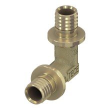 Уголок TECE TECEflex соединительный 90 гр, 16x16, латунь, наружная резьба