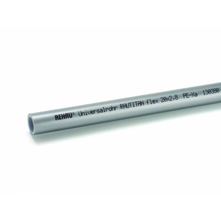 Труба Rehau RAUTITAN flex из сшитого полиэтилена PE-Xa с кислородозащитным слоем, 20x2,8 мм