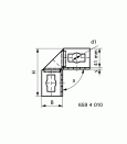 Соединитель Walraven BIS PushStrut 2D 2-2 90гр.