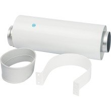 Труба Stout DN60/100 коаксиальная 250 мм п/м, уплотнения и хомут в комплекте