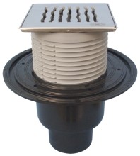 Трап HL 310NPr-3000 с Сухим сифоном, с решеткой 3123