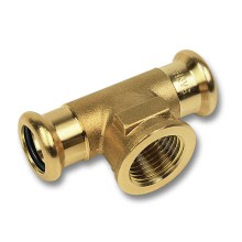 Тройник Sanha 8130G, ВПр-ВР-ВПр, бронза, 18x1/2x18
