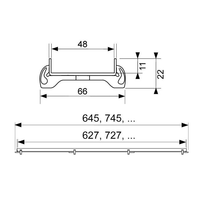 Основа для плитки TECE TECEdrainlinе plate, 700 мм.