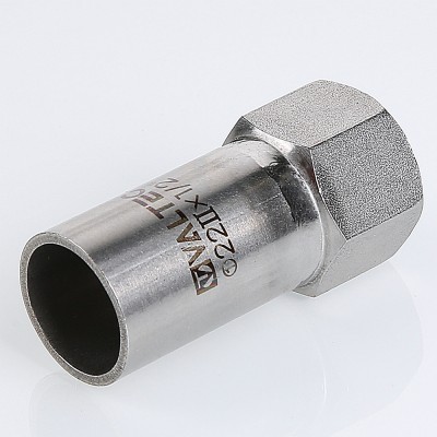 Вставка VALTEC резьбовая нерж. сталь с вн.р. 22х3/4