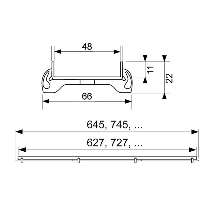 Основа для плитки TECE TECEdrainlinе plate, 800 мм.
