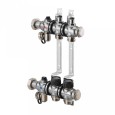 Коллектор Oventrop Multidis SF 12, нержавеющая сталь, 1 x 3/4 дюйма, с регулирующими вставками на подаче