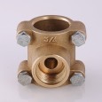 Обойма VALTEC тройник ремонтная 1/2х1/2х1/2 дюйма ВР, латунь