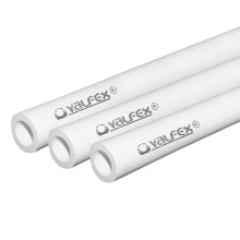 Труба полипропиленовая Valfex PP-R белая без армировки SDR 11 PN10, 40х3.7