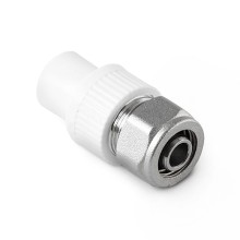 Переход на PEX или металлопластиковую трубу PRO AQUA PP-R белый (20-16), арт.PA76008P