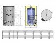 Напольный бойлер косвенного нагрева ELDOM GREEN LINE FV15060S без ТЭНа, с одним теплообменником, 150 литров