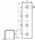 Соединитель Walraven BIS Strut U-образный (BUP) 41 х 41 мм