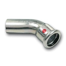 Отвод Sanha 24040, 45 гр. ВПр-НПр, углеродистая сталь, 18