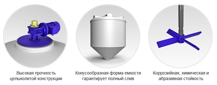 Емкость ЭкоПром ФМ 5000 литров в обрешетке с лопастной мешалкой