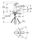 Смеситель для кухни Grohe Eurodisc Cosmopolitan 32257002