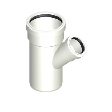 Тройник POLOPLAST POLO-KAL 3S PKSA DN90/50 45 гр.