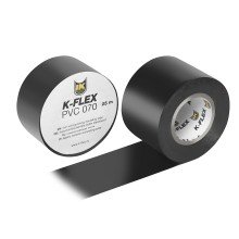Лента самоклеящаяся K-FLEX 038-025 PVC AT 070, черная