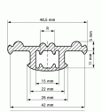 Резиновый профиль Walraven BIS RapidStrut, 50 мм