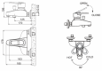 Смеситель для ванны Bravat LOOP F6124182CP-01-RUS